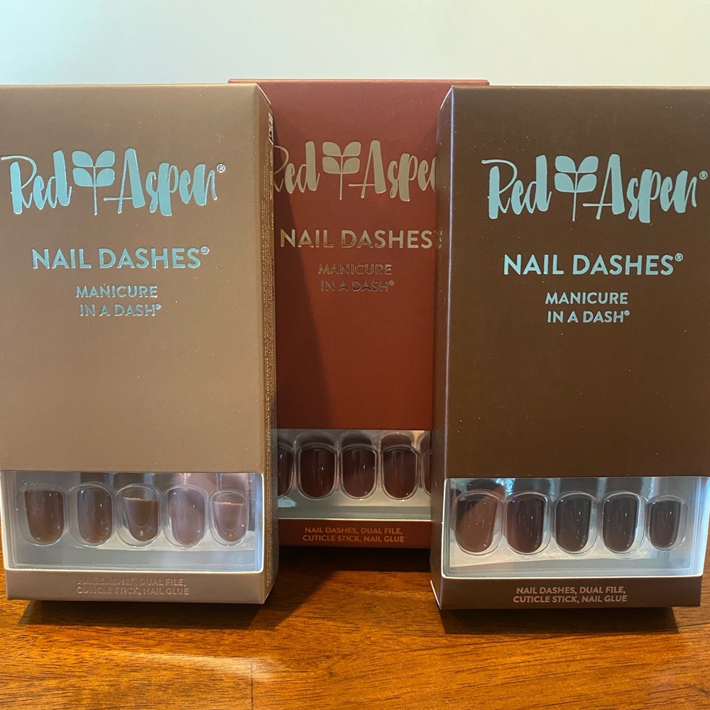 Nail Dashes, 3 sets. Brand new in boxes.